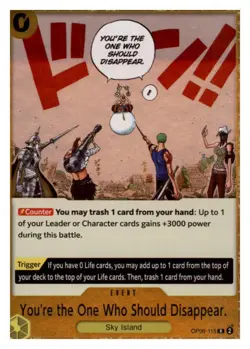 You're the One Who Should Disappear OP06-115 Wings of the Captain OP Foil NM - Image 1