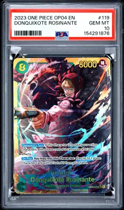 2023 One Piece Op04-Kingdoms Of Intrigue Donquixote Rosinante #119 PSA 10 - Image 1