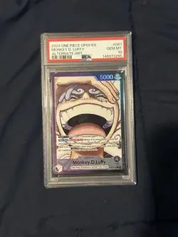 2024 One Piece OP09 EN Alternate Art #061 Monkey D Luffy PSA 10 GEM MINT - Image 3