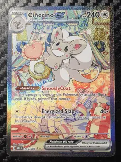 Cinccino Ex Full Art 119/086 Chaos Rising Pokemon TCG - Image 1