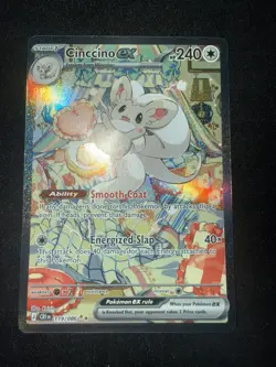 Pokemon TCG Cinccino EX 119/086 SIR - Mega Evolution Chaos Rising - Image 3