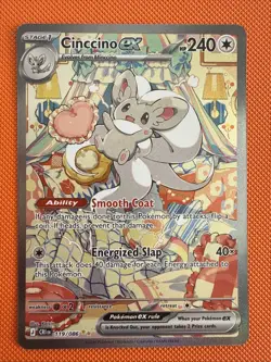 Cinccino EX 119/086 SIR - Mega Evolution - Chaos Rising - Pokemon TCG - Image 1