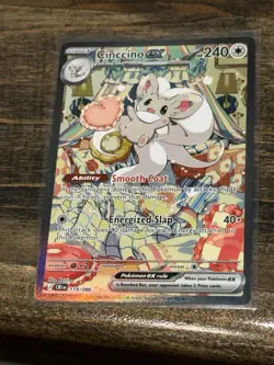 Pokemon TCG Cinccino EX 119/086 Chaos Rising Full Art - Image 1