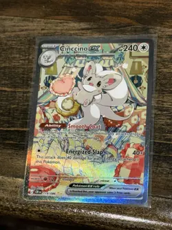 Pokemon TCG Cinccino EX 119/086 Chaos Rising Full Art - Image 2