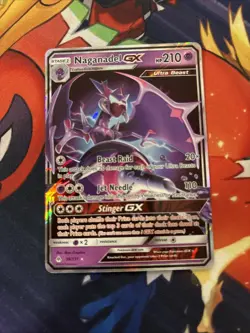Pokemon TCG Naganadel GX Forbidden Light 56/131 Holo Ultra Rare NM - Image 1