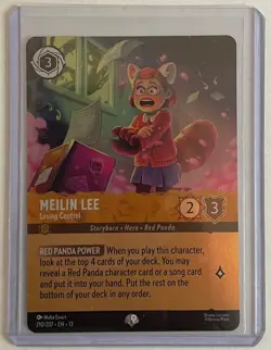 Disney Lorcana - Meilin Lee - Losing Control - EPIC HOLO - Attack Of The Vine! - Image 1