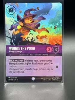 Disney Lorcana Winnie the Pooh Hunny Archmage EPIC attack of the vine! 212/207 - Image 1