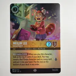 Meilin Lee - Losing Control 210/204 Epic Holo Attack of the Vine! Disney Lorcana - Image 1
