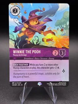 Disney Lorcana Attack Of The Vine! Winnie the Pooh Hunny Archmage #212/207 EPIC - Image 1
