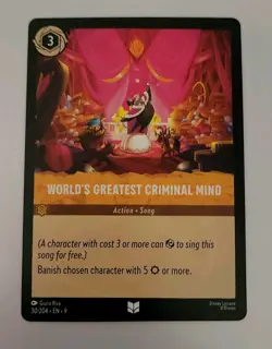 Disney Lorcana TCG - Fabled: World's Greatest Criminal Mind (030/204) - Uncommon - Image 1