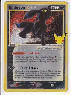 Umbreon Star 17/17 - Celebrations: Classic Collection - Pokemon Holo NM - Image 1