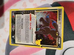 Pokemon Umbreon 17/17 Celebrations 25th Anniversary Holo Gold Star 2021 NM - Image 4