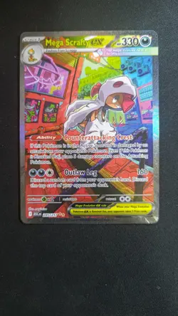 Mega Scrafty Ex 285/217 SIR Special Illustration Ascended Heroes Pokemon Card 3 - Image 2