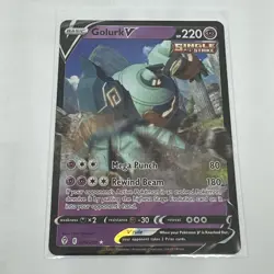 Pokemon TCG - Golurk V - 070/203 - SWSH Evolving Skies - Half Art Card - Image 1