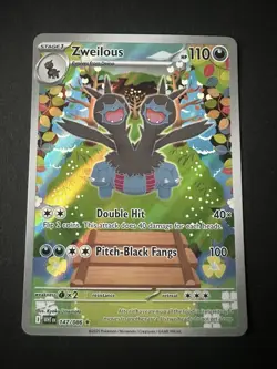 Pokemon TCG Zweilous 147/086 -Sv: 2025 White Flare -Illustration Rare Holo Card - Image 1