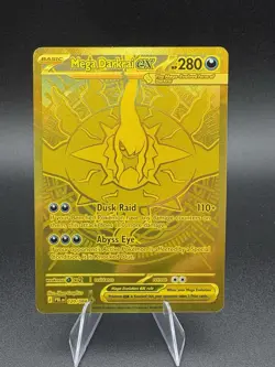 Pokemon Pitch Black Mega Darkrai EX Gold Card 120/084 Pack Fresh - Image 1