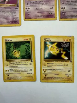 Vintage Pokemon WOTC Promo Lot – 6 Cards (Mew, Mewtwo & Pikachu) - Image 2