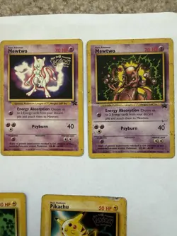 Vintage Pokemon WOTC Promo Lot – 6 Cards (Mew, Mewtwo & Pikachu) - Image 3