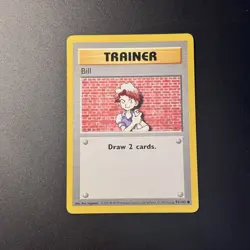 Pokemon Bill Base Set Card 91/102 WOTC SHADOWLESS VINTAGE - Image 1