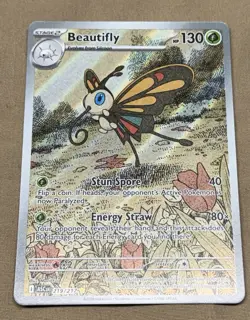 Beautifly 219/217 Ascended Heroes Illustration Rare Holo Pokemon Card - Image 1