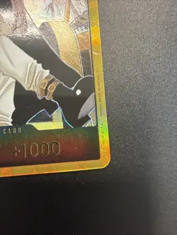 DON!! Card (Dracule Mihawk) (Gold) The Azure Sea's Seven Foil - Image 3