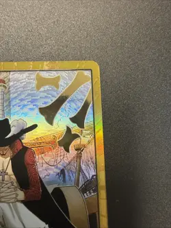 DON!! Card (Dracule Mihawk) (Gold) The Azure Sea's Seven Foil - Image 4
