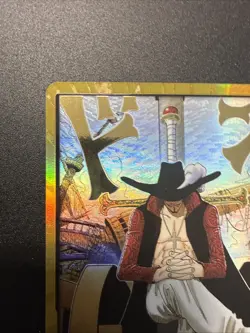 DON!! Card (Dracule Mihawk) (Gold) The Azure Sea's Seven Foil - Image 5