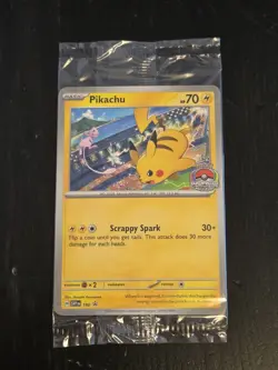 2024 WCS Pikachu 190 Scarlet & Violet Sealed Promo Card Pokemon TCG - Image 1