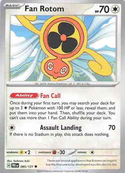 Pokemon Card - Fan Rotom - (085/131 - Prismatic Evolutions) - Image 1