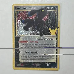Pokemon TCG Celebrations Umbreon Gold Star Classic Collection 17/17 Holo Rare NM - Image 1