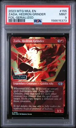 Zada, Hedron Grinder Foil Serial Numbered #029/500 Serialized MTG MAGIC PSA 9 - Image 1