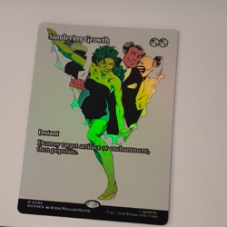 Sundering Growth Comic Poster FOIL NM Marvel Super Heros MTG MAGIC THE GATHERING - Image 1