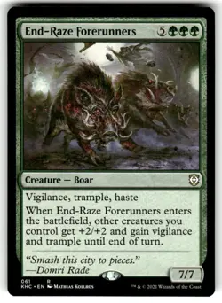 End-Raze Forerunners 61 Rare Commander: Kaldheim Magic: The Gathering Near Mint - Image 1