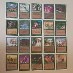 Wizards of the Coast Magic: The Gathering Vintage Green Lot - Cyclone, 20 - Image 1
