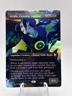 Azula, Cunning Usurper 0303 Borderless Foil Avatar The Last Airbender TLA MTG NM - Image 1
