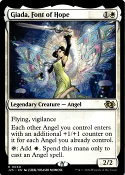 MTG Giada, Font of Hope (Anime) NON FOIL NM R 60 Foundations Jumpstart - Image 1
