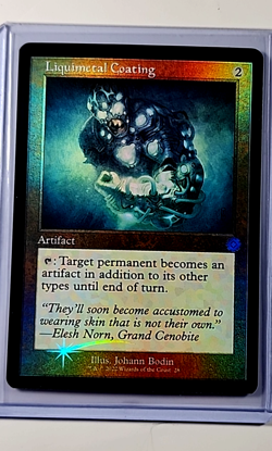 2022 MTG Magic the Gathering BRO Brother's War Retro Foil #28 Liquimetal Coating - Image 1