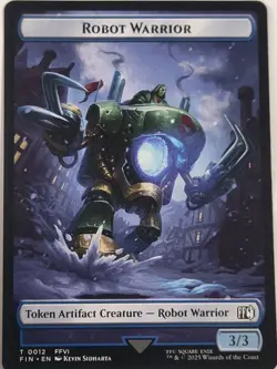 Official MTG Final Fantasy Sephiroth, One-Winged Angel/Robot Warrior Token 24/12 - Image 2