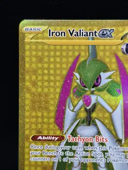 Pokemon Iron Valiant EX 261/182 Paradox Rift Hyper Rare Gold Full Art Near Mint - Image 4