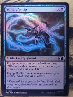 Voltaic Whip 675 Commander: Marvel Super Heroes Magic: The Gathering Foil NM - Image 1
