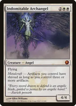 Indomitable Archangel NonFoil Scars of Mirrodin 11 NM MTG - Image 1