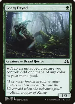 Loam Dryad Foil Shadows over Innistrad 216 NM MTG - Image 1