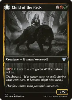 Child of the Pack // Savage Packmate NonFoil Innistrad: Double Feature 501 NM - Image 1