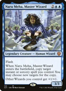Naru Meha, Master Wizard NonFoil Commander 2021 124 NM MTG - Image 1