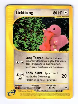 Lickitung (2003) Aquapolis #090 (2003) Uncommon LP Pokemon - Image 1