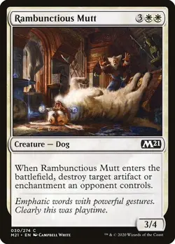 Rambunctious Mutt Foil Core Set 2021 30 NM MTG - Image 1