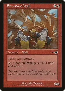 Flowstone Wall Foil Nemesis 86 NM MTG - Image 1