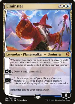 Elminster NonFoil Commander Legends: Battle for Baldur's Gate 274 NM MTG - Image 1