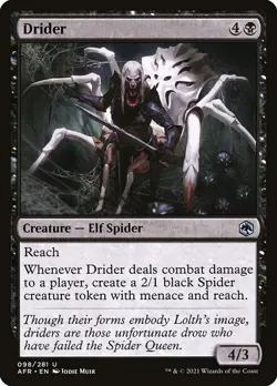 Drider Foil Adventures in the Forgotten Realms 98 NM MTG - Image 1