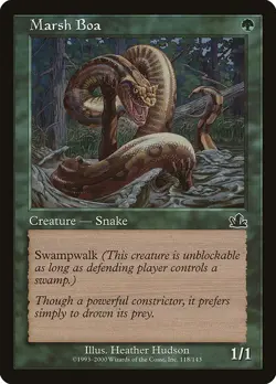Marsh Boa Foil Prophecy 118 NM MTG - Image 1